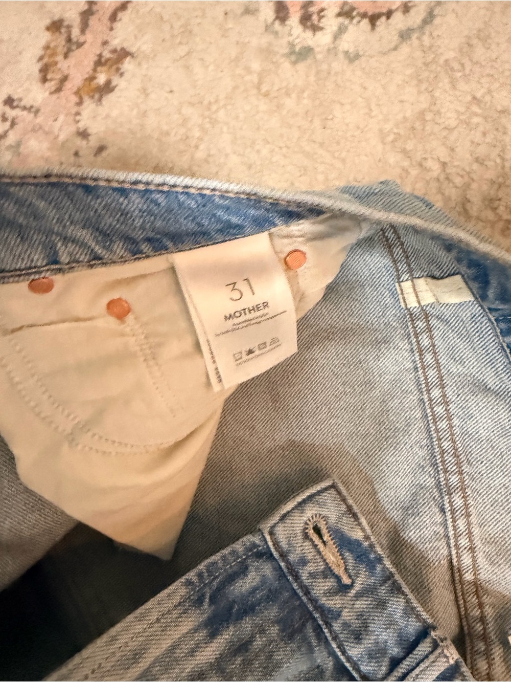 MOTHER denim  Jeans in Light Blue The Half Pipe Ankle - Picture 4 of 6